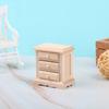 1Pcs 1:12 Dollhouse Wooden Miniature Bedside Cupboard Furniture Diy Accessories