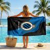 Club Brugge FC print Quick Dry Beach Towel Microfiber Absorbent Portable Travel Swimming Towel
