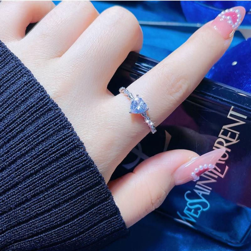 925 Sterling Sliver Rings Shining Classics Zircon for Women Wedding Engagement Jewelry Fashion Luxury Gift High Quality