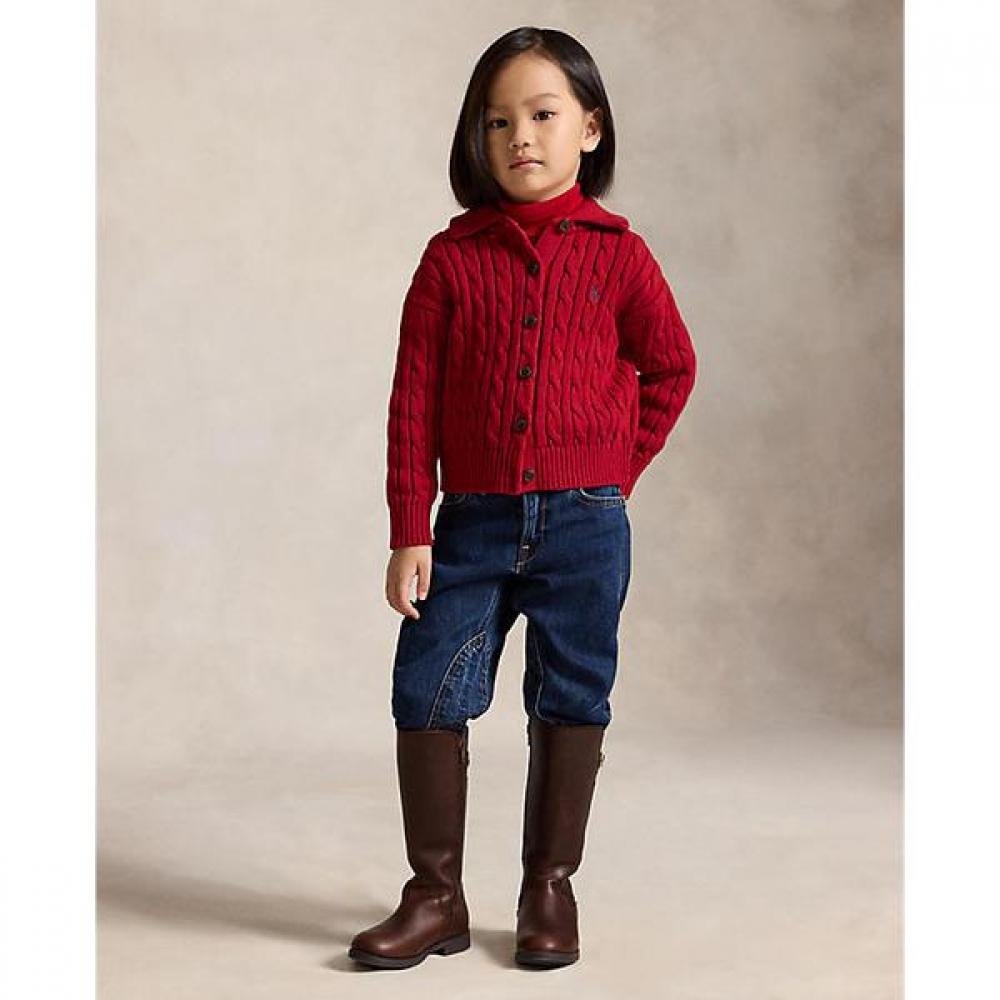 Polo Ralph Lauren Girls Cable Knit Collar Cardigan Cwposwer6820649600
