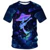 3D Printed Magic Mushroom T Shirt For Men Forest Elf Pattern Tees Casual Round Neck Breathable Comfortable Short Sleeve T-Shirts