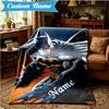Custom Name Bat City Hero Artwork Blanket Lightweight Ideal Bedding Blanket Perfect for Travel, Camping, Living Rooms, Sofas, Christmas gift