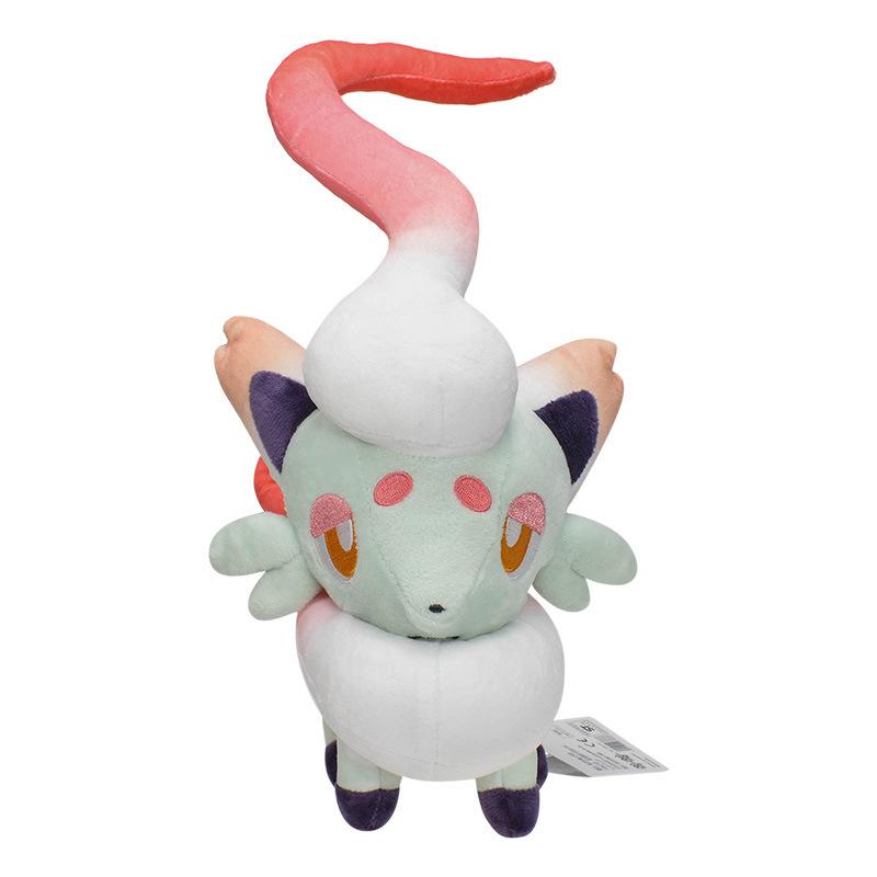 Новая Плюшевая Игрушка Hisui Zorua Блестящий Покемон Набивная Кукла Изображение Лисы Кавайная Красная Синяя Животное Рождественские Подарки