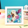 Новая DIY Алмазная Живопись Фоторамка из Массива Дерева Шкатулка Алмазная Наклейка Сова Мультяшная Ручная Алмазная Живопись