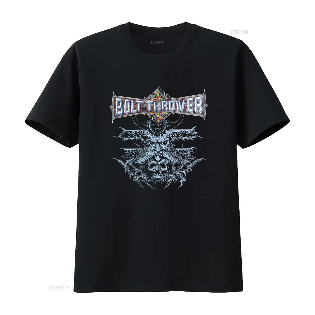 Футболка Bolt Thrower для мужчин Большой размер Смелый дизайн Идеально для фанатов металла винтажная Стиранная мужская Повседневная Унисекс дизайнерская одежда