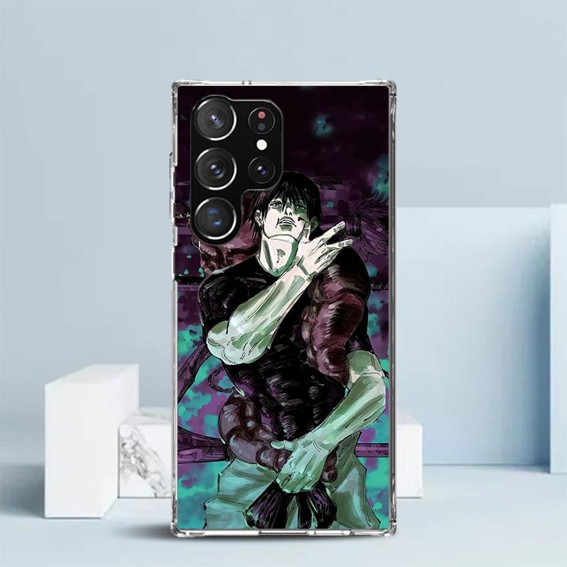 Kaisen J-Jujutsu Фушигуро Тодзи Чехол для телефона для Samsung Galaxy S24 S25 Edge S26 Ultra S22 S23 Plus S21 + S20 FE Мягкий ТПУ Задняя крышка