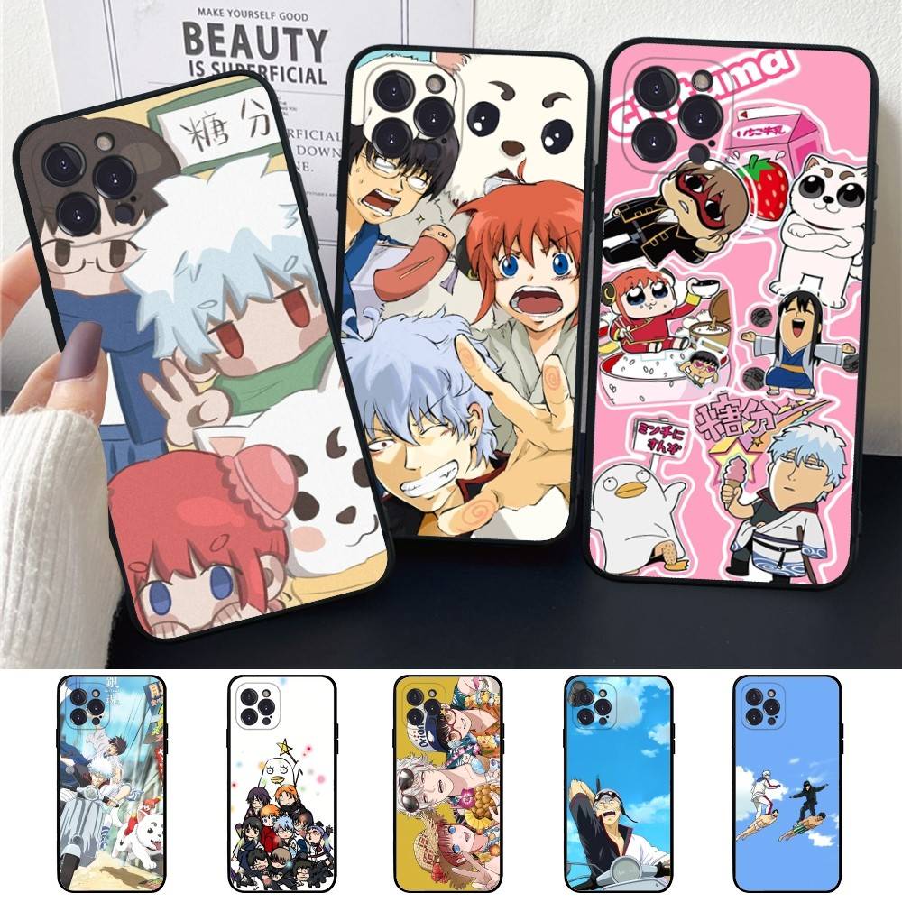 Gin Tama Phone Case For iPhone 16 15 14 13 12 Mini 11 Pro XS Max X XR SE 6 7 8 Plus Soft Silicone Cover