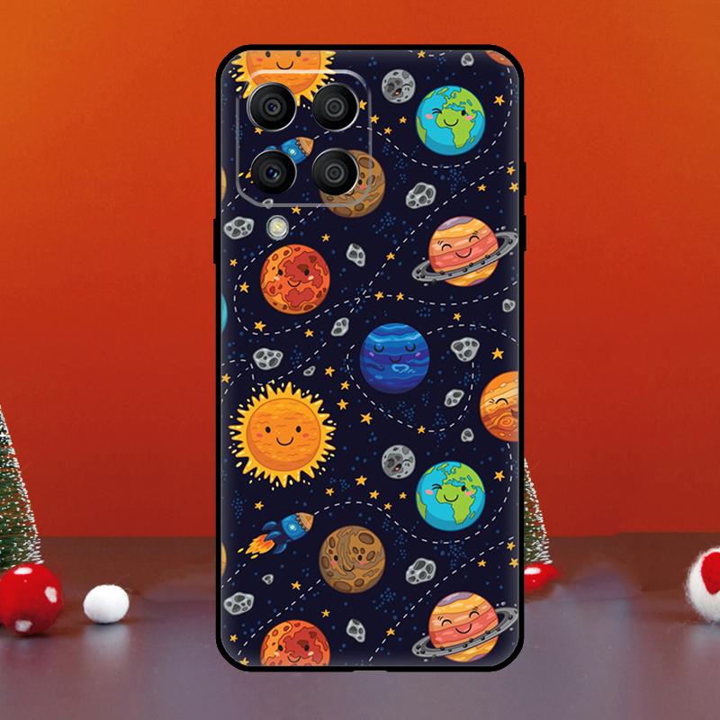 Магическое Космическое Лунное Планета Для Samsung Galaxy M06 M16 M14 M34 M54 M11 M21 M31 M13 M33 M35 M53 M55 M15 M12 M32 M52 Чехол