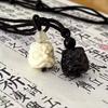 Chinese Style Lion Pendant Necklace Simple Clavicle Chain Vintage Choker Necklace Fashion Jewelry Gift for Women Men