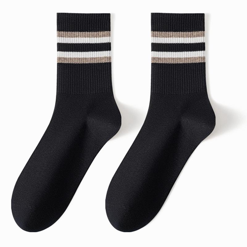 Male Autumn and Winter All Kinds of Sports 3 Bar 7A Antibacterial Deodorant Socks