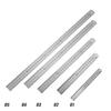 Double Sided Metal Scale Stainless Steel Straight Ruler Measuring Tool Stationery Drafting Accessory School Office Supplies