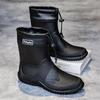 Rain shoes men's and women's short tube non-slip and wear-resistant water shoes couple outdoor closed commuter waterproof glue shoes water boots