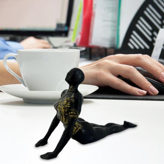 Статуэтка для йоги из смолы, фигурка дзен-йоги, украшение для домашнего рабочего стола, украшение для комнаты для медитации, комната для занятий йогой, подарок любителям йоги