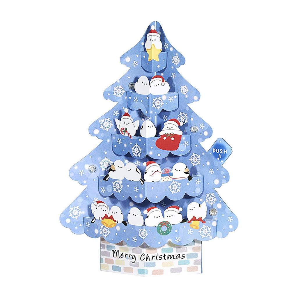 Sanrio Christmas Card Message Card Christmas Light and Melody Shimaenaga Tree JXPM 3-5 243833