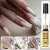 5ML Nail Art Liner Gel - High Density Metallic Paint Striper Brush for Detail Drawing Curing Gel for Nail Artists Design