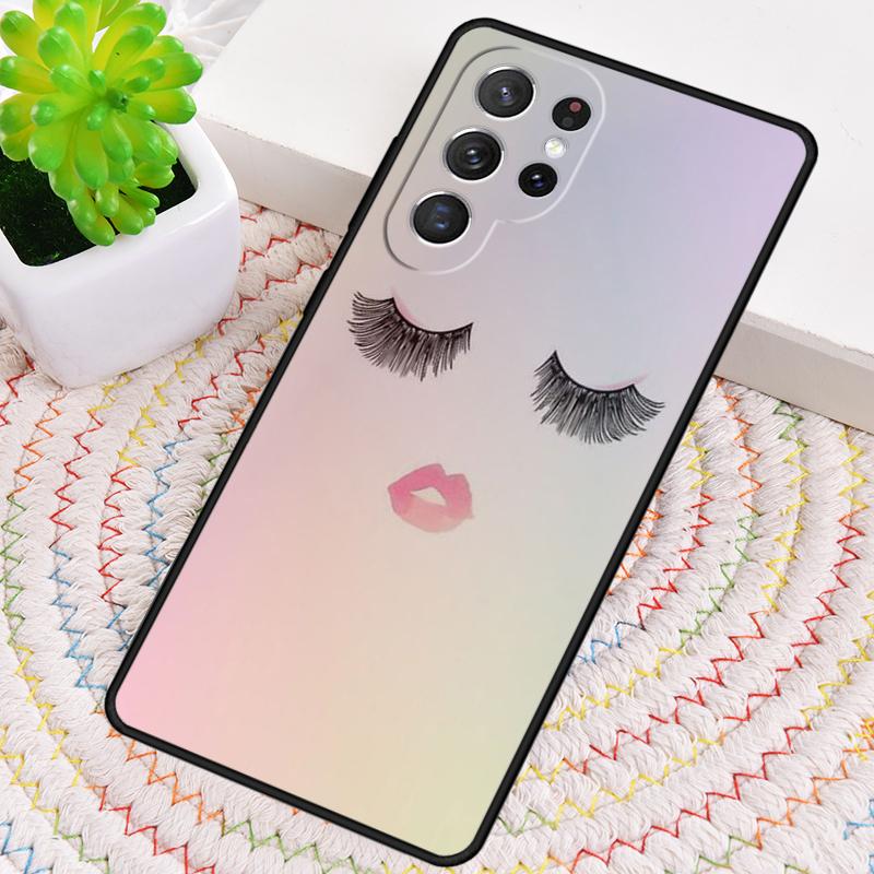 Эстетичный чехол для телефона с изображением глаз и ресниц для Samsung Galaxy note 10 pro S26 Ultra S23 S24 FE S25 S21 S22 PLUS ударопрочный