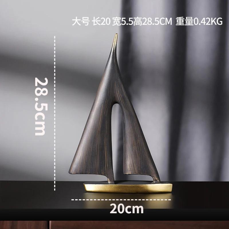 Плавный парусный парусник домашний декор украшение гостиная украшение спальня настольное украшение смола ремесло подарок
