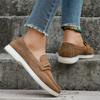 2025 Новые женские туфли на плоской подошве Женские лоферы Весенне-осенние повседневные Замшевые Слипоны Женская обувь Удобная Легкая обувь Mujer Sapato