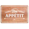 [A1899] - Подставка для столовых приборов «Bon Appétit», коричневая, 43x28 ​​см.
