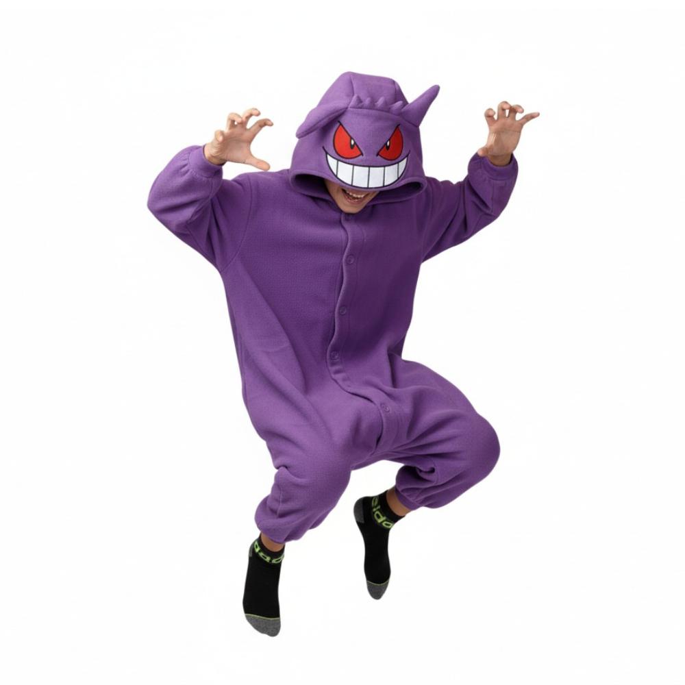 Piżama Onesie Kigurumi Kostium Przebranie Pokemon Gengar Dzieci 95 - 105Cm