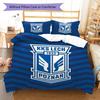 KKS Lech Poznań Bedding Quilt Set Quilt Cover Pillowcase Home Decoration Birthday Gift (1 * duvet cover + 2 * pillowcase, without core)