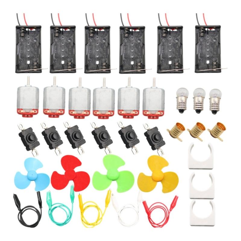 Kids Science Toy Motors Kits 3V-12V Small Electric Hobby Motor Science Experiment Kits For Children Home School Use