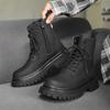 Autumn and Winter 2024 New Martin Boots Men's British Style High-top Thick-soled Heightening Tooling Locomotive Men's Boots 2868-J