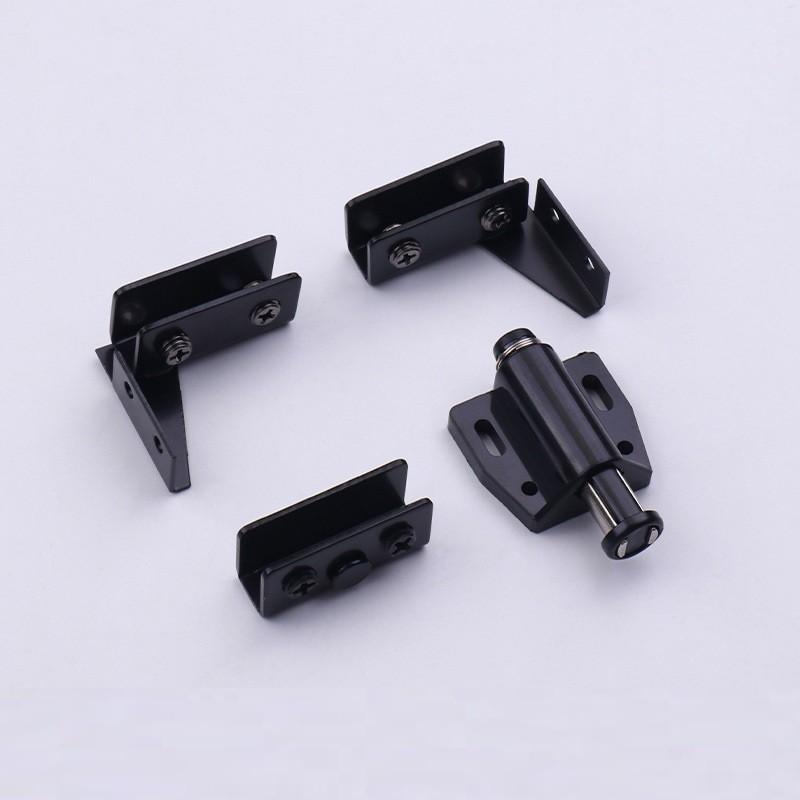 Double Head Magnetic Catch Stainless Steel Glass Door Hinge