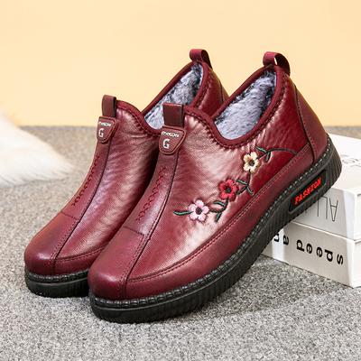 2022 зимняя новая обувь для матери среднего и пожилого возраста, хлопковая обувь, женские утепленные плюшевые удобные теплые зимние сапоги