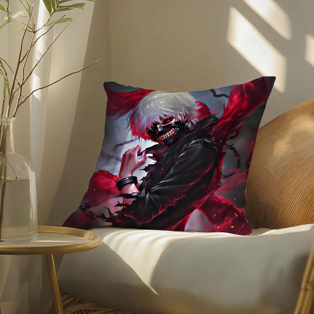 Чехол на подушку Tokyo Ghoul с принтом для гостиной, дивана, декора спальни