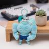Unique Personality Bag Ornament Funny Buff Muscle Fish Plush Keychain, Cartoon Stuffed Pendant Pendant, Novelty Soft Charm Key Ring, Creative