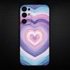 Милый Чехол Для Телефона С Эстетичным Узором В Виде Сердечек Для Samsung S25/S24/S23/S22/S21/S20/Plus,Fe,Lite/Других Черный Чехол