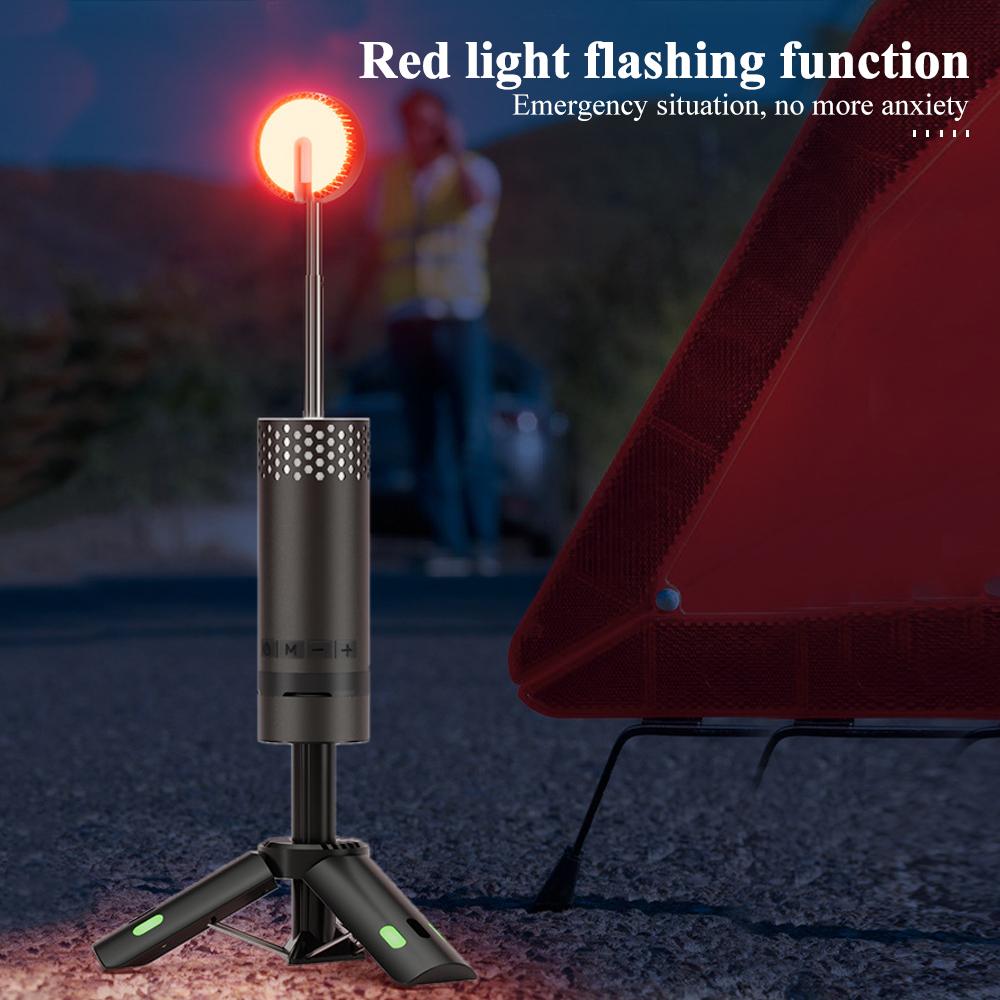 Portable Telescopic Camping Light 10000mAh Rechargeable Magnetic Tent Lamp Waterproof Outdoor Emergency Hanging Lantern Hiking