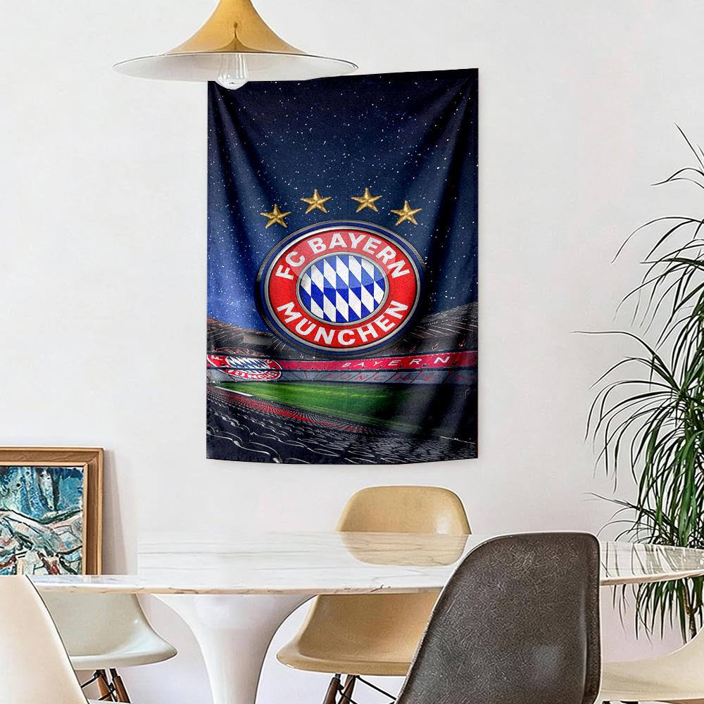 Fc Bayern Mnchen Victory Wall Decor Tapestry Art For Pet Memorial Birthdaywedding Party Backdrop Family Gift