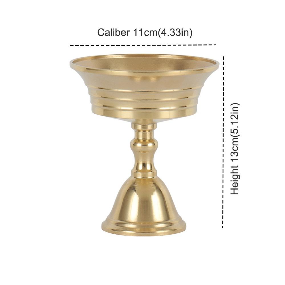 Universal Copper Butter Lamp Holder Golden Multi-Size Candle Holders Long Lamp Candlestick Home Decor