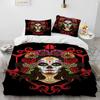 3D Horror Gothic Female Skull Dead Girl Comforter Bedding CollectionDuvet Cover Bed Collection Quilt Cover PillowcaseQueen Size Bedding Collection