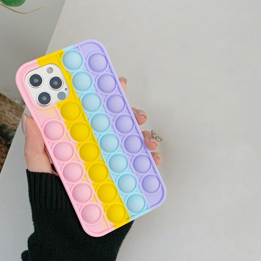 Цветной для 12 Pro Fidget Радужный Силиконовый Мягкий Чехол Чехол для Телефона Новый