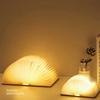 3D светодиодная книжная лампа, USB-перезаряжаемая ночная лампа, 3 цвета, складная настольная лампа, креативная светодиодная магнитная лампа, портативное освещение для стола