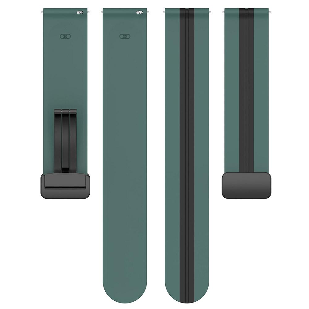 Ремешок с магнитной пряжкой 20 мм 22 мм для Samsung Galaxy Watch 5/4 Active 2 Gear S3, силиконовый ремешок для Huami Amazfit Bip GTS GTR 4/3/2