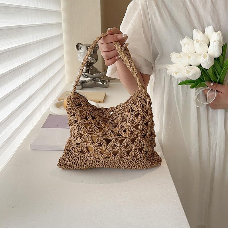 Модная летняя соломенная сумка кроссбоди женская пляжная сумка для покупок плетеная сумка на плечо ручная сумка сумка-мессенджер KTB