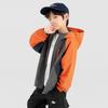 Boys' Outdoor Three-Color Splice Hooded Softshell Jacket