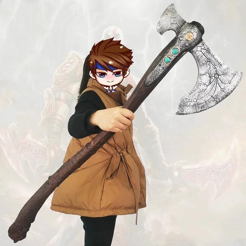 92см Топор Кратоса Катана Бог Войны 4 Косплей Реквизит Клинок Афины Левиафан Меч Хаоса Реальный Размер Японская Катана Самурайская Сабля Игрушка