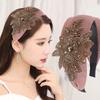 Elegant Wide-Brim Flower Headband – Breathable, Non-Slip Hair Accessory for Women