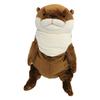 Shinada Global Mochi Series Mochi Otter Brown (M) 14 X 14 X 22cm Plush Otter Animal MOKW-0230B