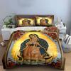 Religious figure with roses. Bedding sets Duvet cover sets Duvet covers Pillowcases(1 * Duvet Cover 2 * Pillowcases without duvet insert)