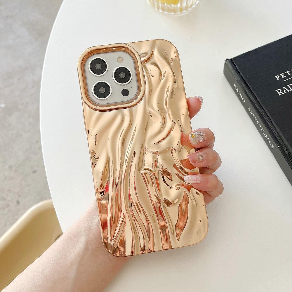 Противоударный Хромированный TPU Чехол Блестящий Для iPhone 15 14 13 12 Pro Max