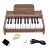 Electronic Mini Wooden Toy Digital Piano with Music Mini Requires AA Woodgrain Keyboard Piano, Kids' Piano, Piano, 25-Key Stand, Size,