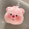 Милый плюшевый кулон-брелок для девочек, сумка, аксессуары, кавайный кулон, кукла, кольцо для ключей для пары
