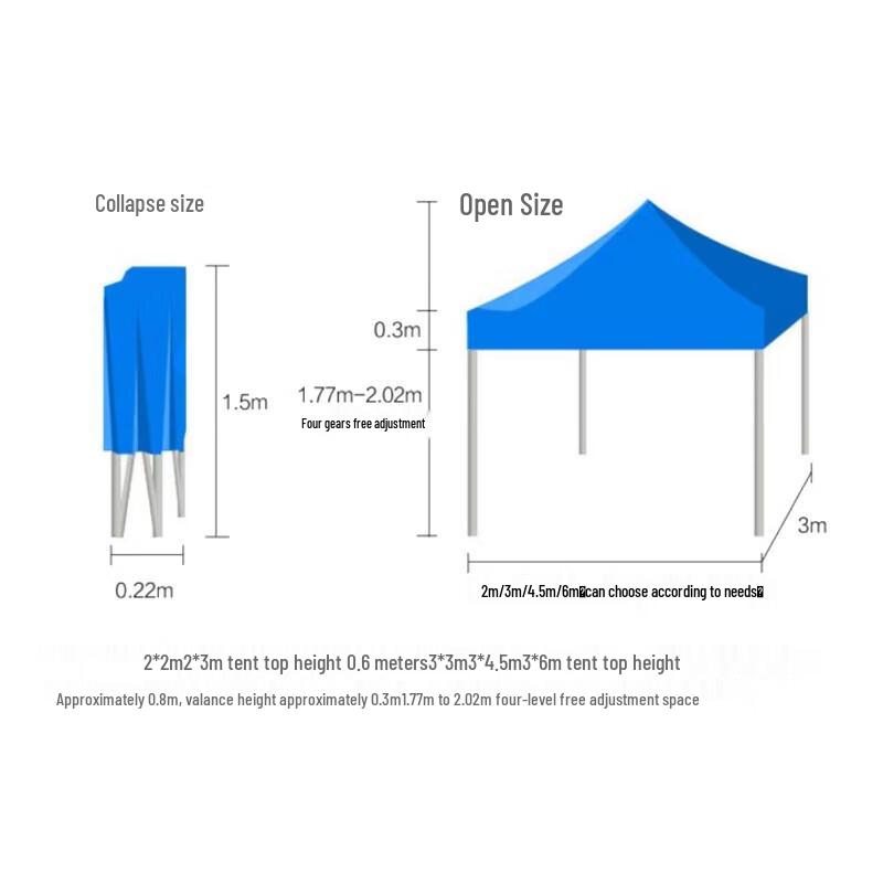 JingAnTong Outdoor Foldable Sunshade Canopy