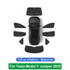 Для Tesla Model Y Juniper 2025 Запуск Солнцезащитная шторка Переднее Заднее Боковое Окно Солнцезащитный козырек на лобовое стекло Аксессуары для кемпинга на открытом воздухе